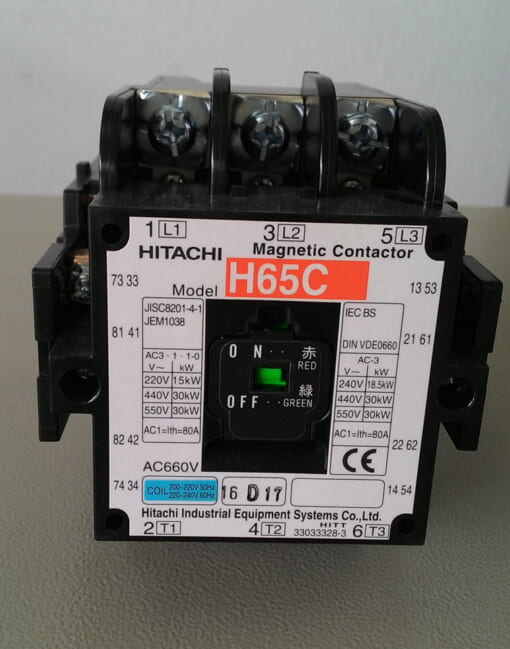 khoi dong tu CONTACTOR HITACHI h65c