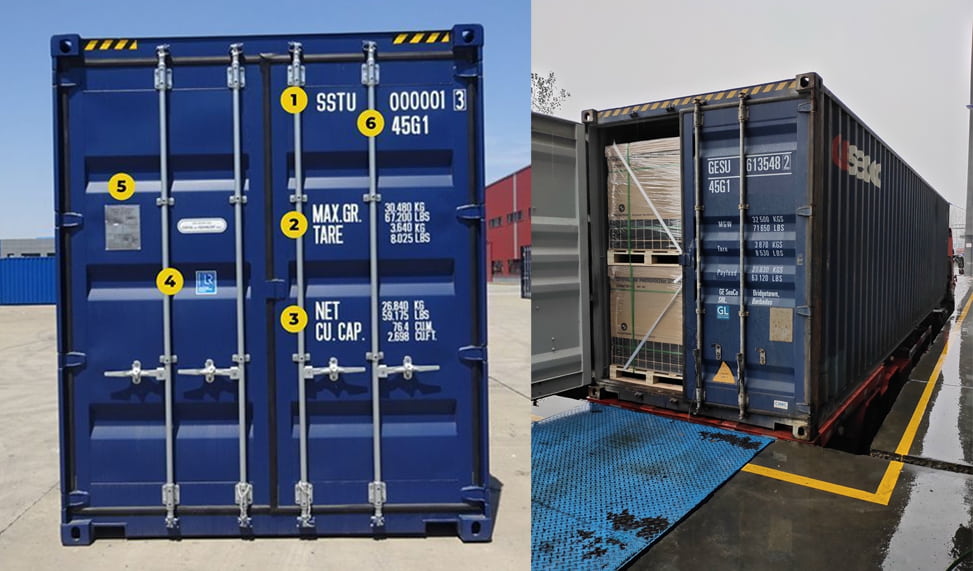 Các ký hiệu container trên vỏ thùng