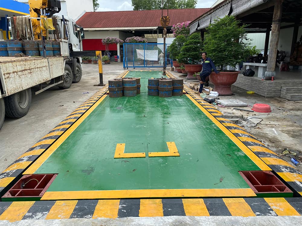 Cân ô tô, xe tải nửa nổi nửa chìm