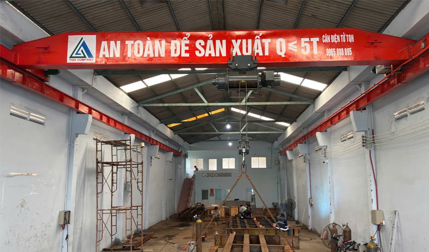 xử lý rung lắc cầu trục