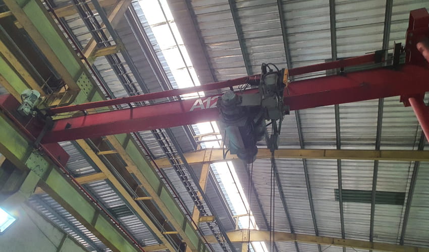 xử lý rung lắc cầu trục
